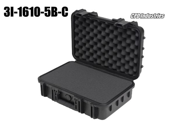 skb injection molded case with cubed foam
