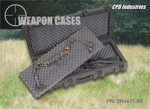 gun case with convoluted foam layers