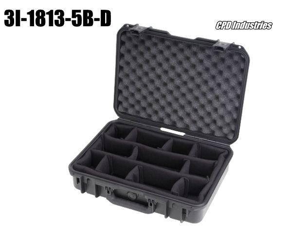 shipping case with padded dividers