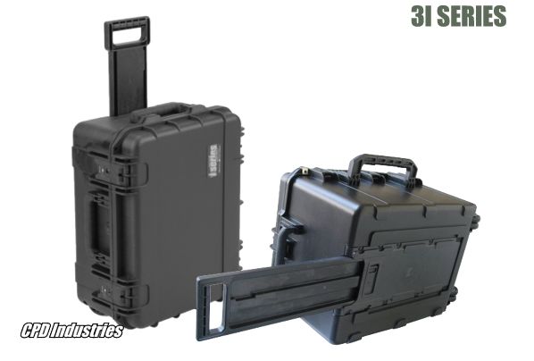 carrying case closed with pull handle extended