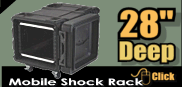 28" deep mobile shock rack cases