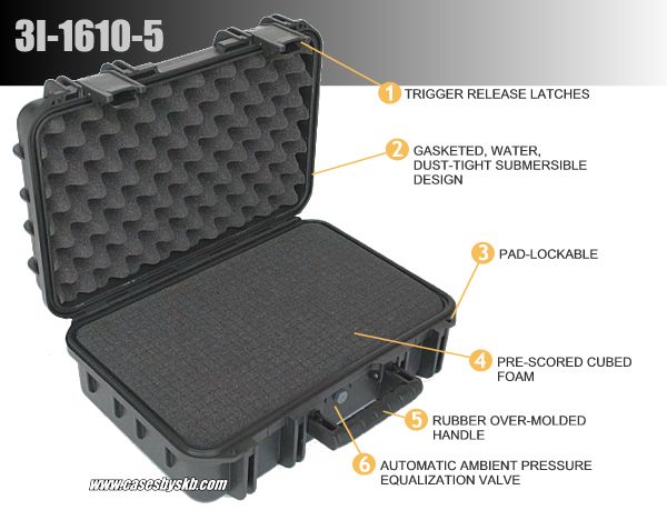 SKB Military Standard Injection Molded Cases with Foam