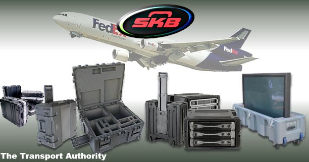 SKB shipping cases